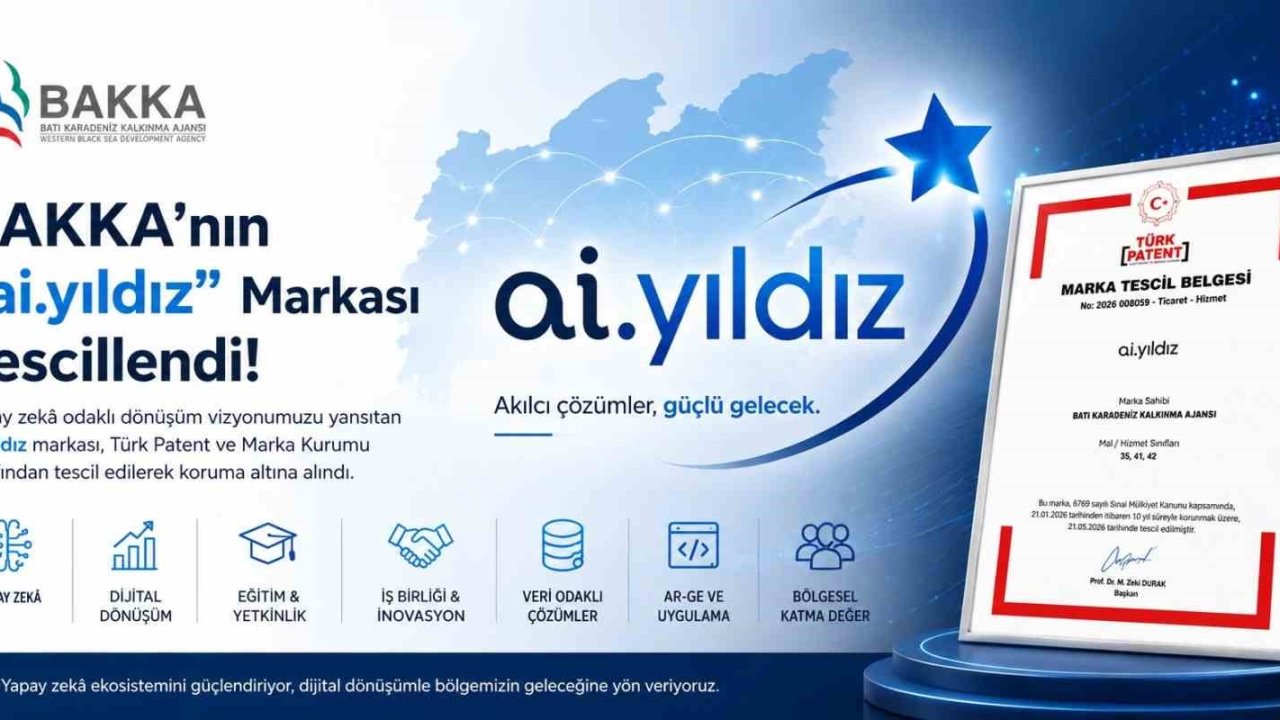 BAKKA’nın "ai.yıldız" markası Türk Patent ve Marka Kurumu tarafından tescil edildi