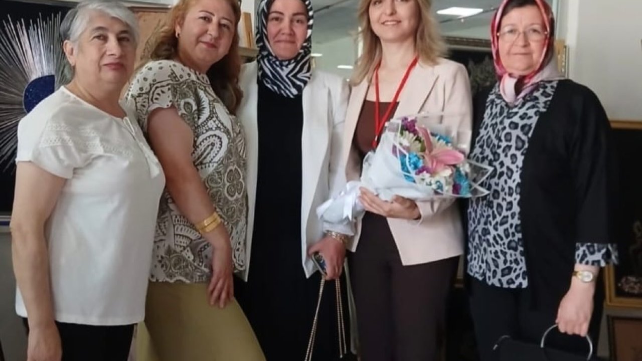 Bahçelievler kursundaki eserler Ahmet Akın’da sergilendi