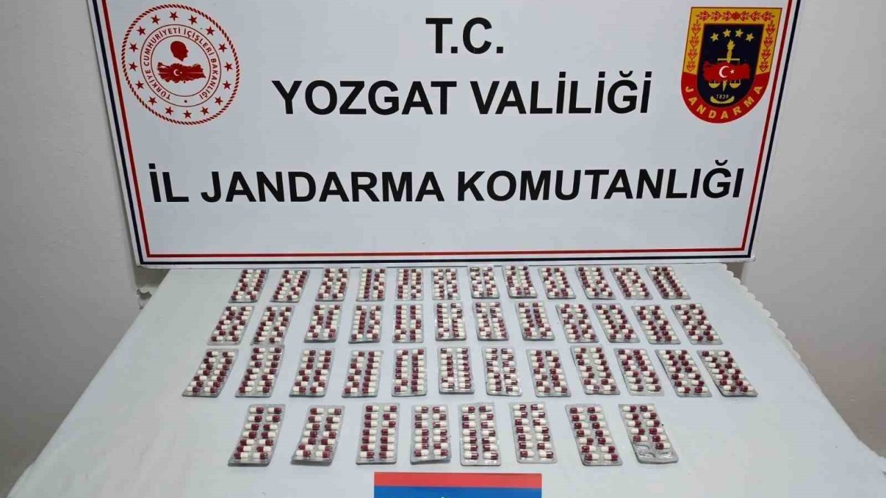 Yozgat’ta 613 sentetik uyuşturucu hap ele geçirildi