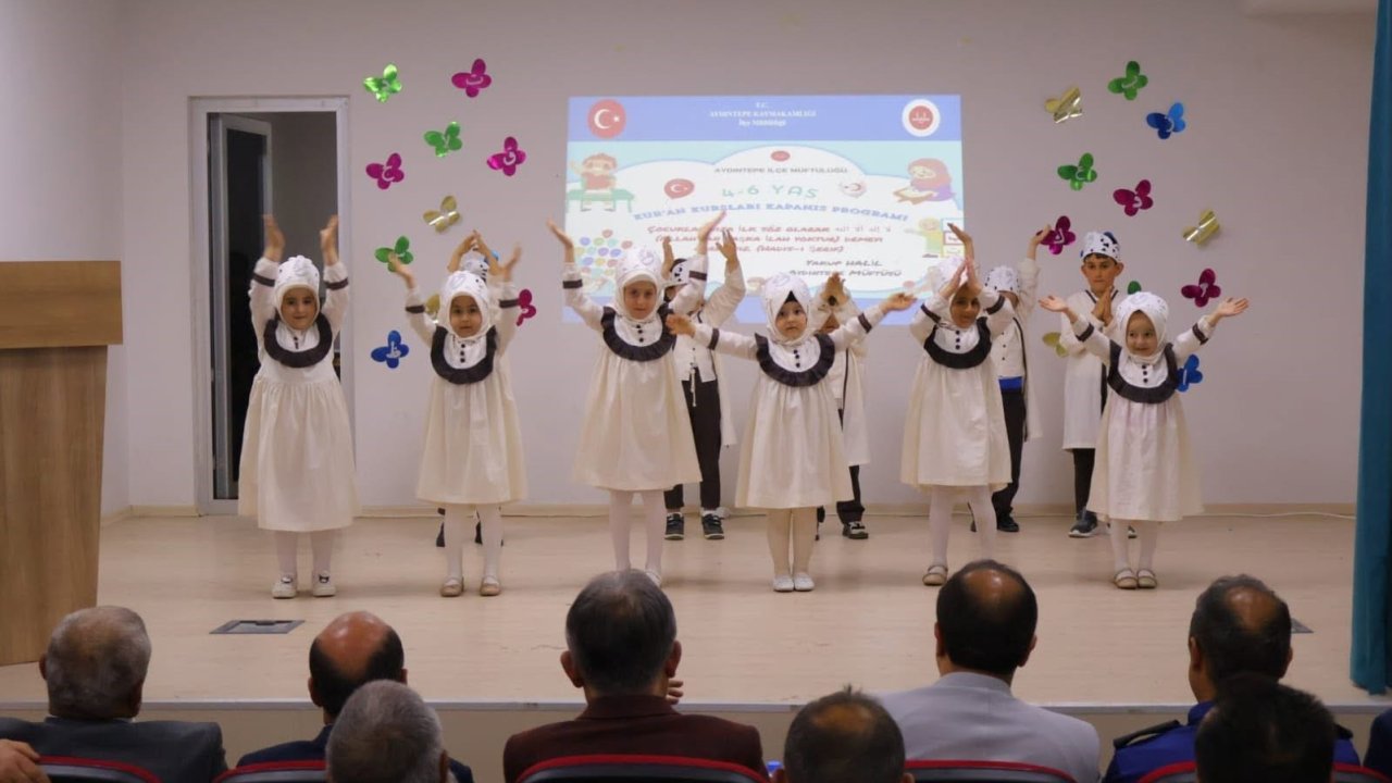 Aydıntepe’de 4-6 Yaş Kur’an kursu kapanış programı düzenlendi