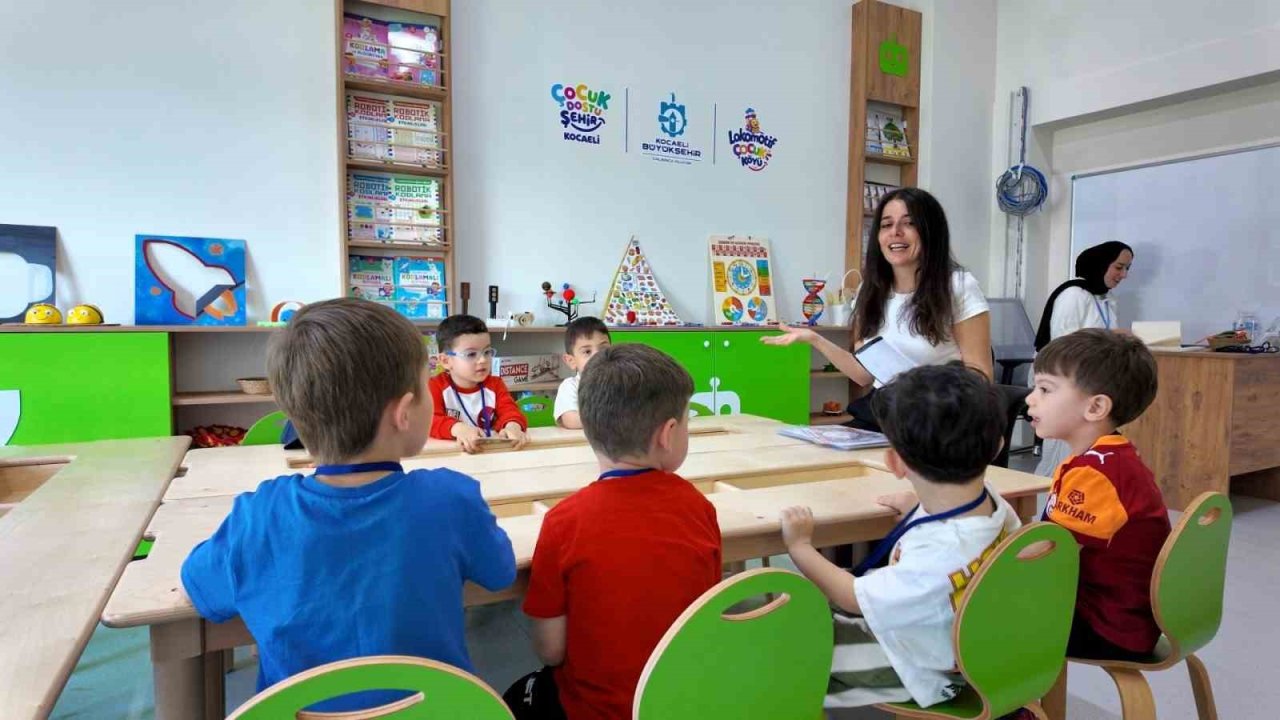 Lokomotif Çocuk Köyü Lotus’ta ilk ders heyecanı yaşandı