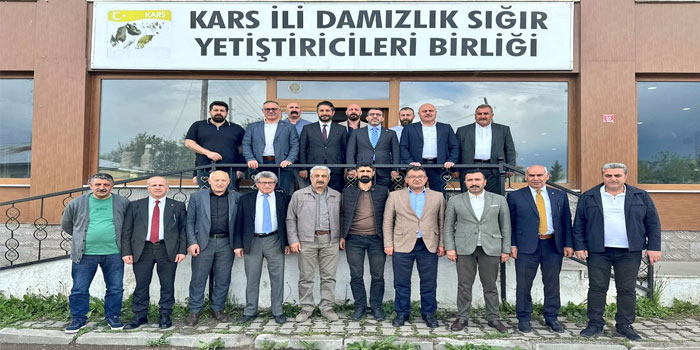 AK Parti Kars Milletvekili Adem Çalkın’dan Damızlık Sığır Yetiştiricileri Birliği’ne Ziyaret