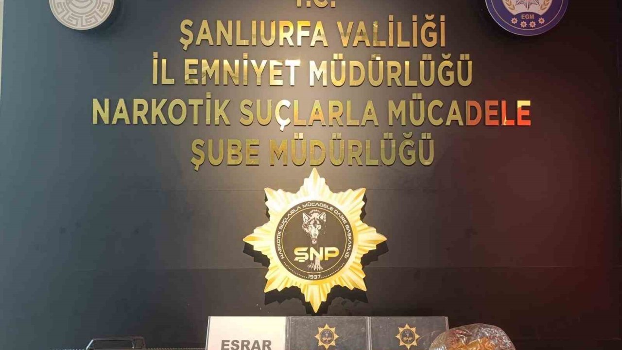 Şanlıurfa’da uyuşturucu operasyonu: 3 gözaltı