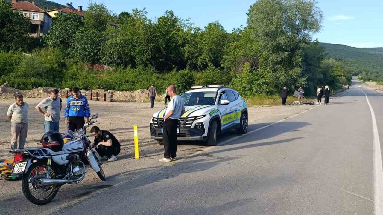 Kastamonu’da çarpışan iki motosikletin sürücüsü yaralandı