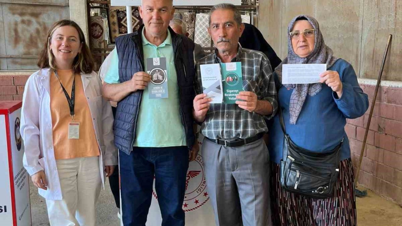 Pazar yerinde sağlık farkındalığı etkinliği