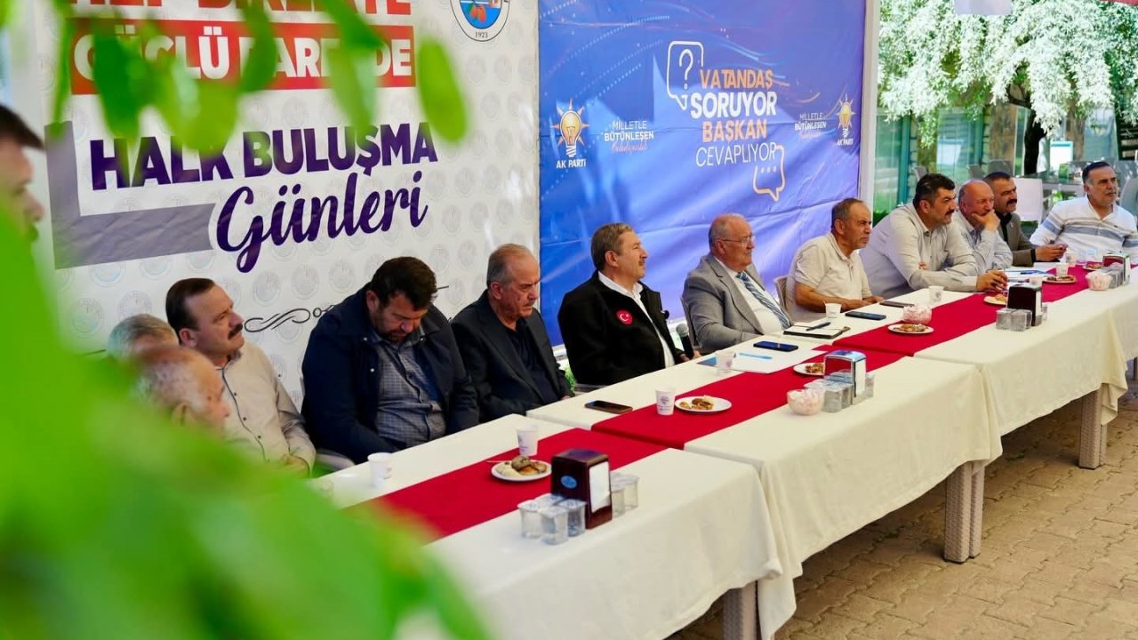 Darende’de vatandaş buluşması