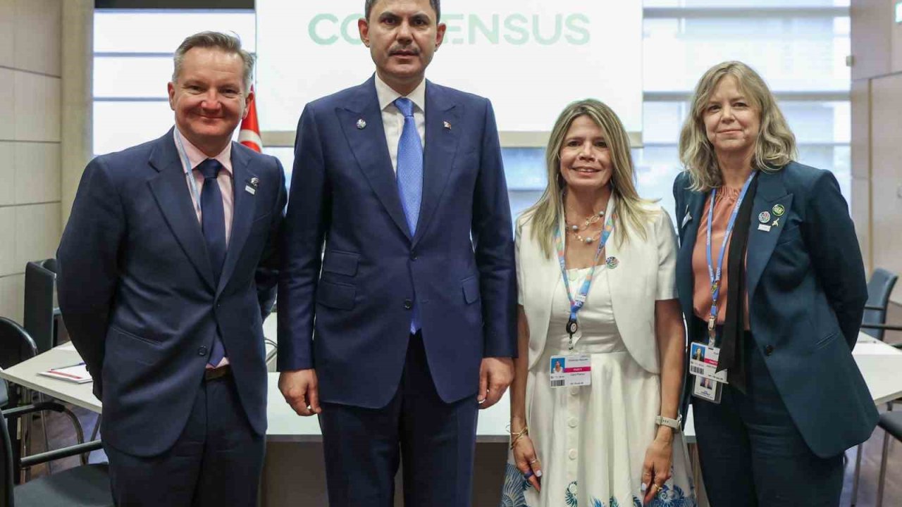 Bakan Kurum, Almanya’da Avustralyalı mevkidaşı Bowen ve BM t