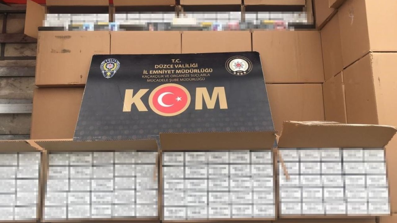 Düzce’de binlerce kaçak ürün ele geçirildi