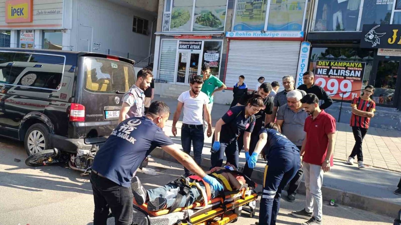 Mardin’de otomobil ile motosiklet çarpıştı: 1 yaralı