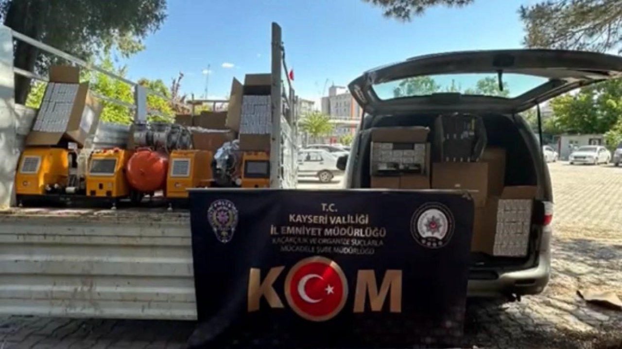 Kayseri’de 1 milyon 50 bin adet makaron ele geçirildi: 1 göz