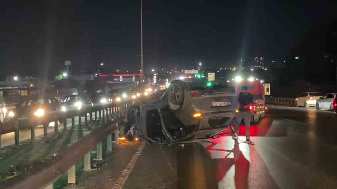 Arnavutköy’de zincirleme kaza: 1 yaralı
