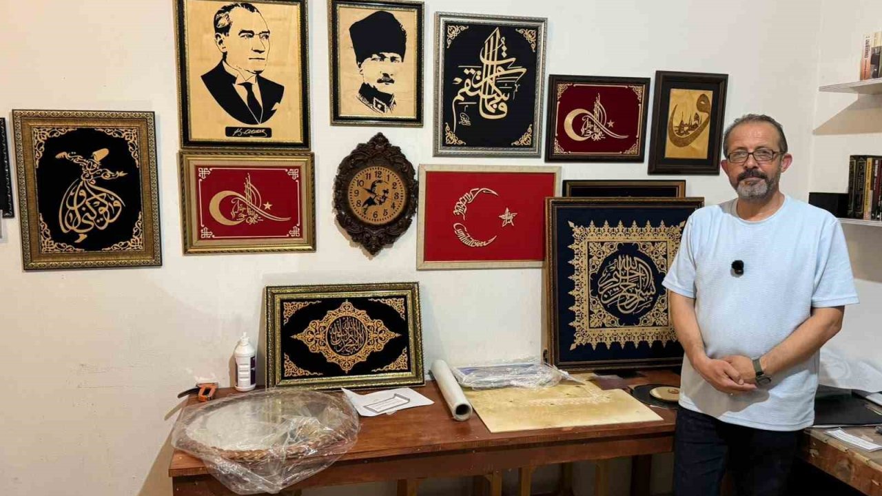 Ahşaba sanatla hayat veriyor: 12 yıllık naht tutkusu