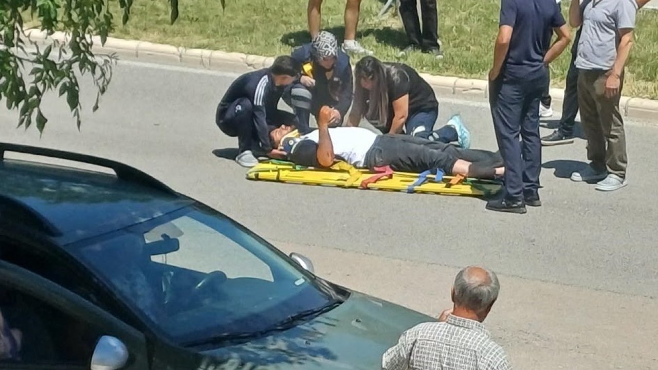 Elazığ’da motosiklet devrildi: 1 yaralı