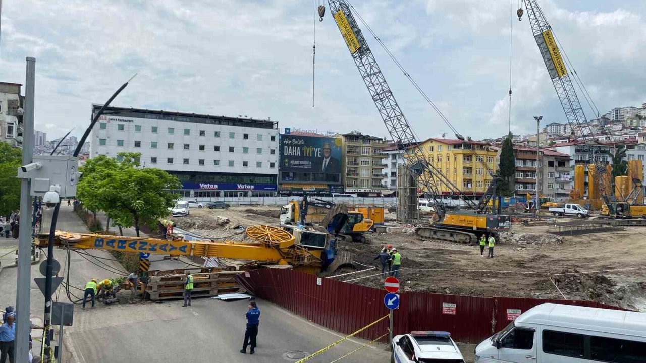 Ordu’da iş makinesi devrildi: 1 yaralı