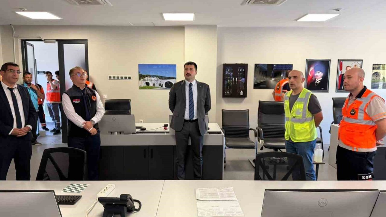 Troya Tüneli’nde trafik kazası tatbikatı