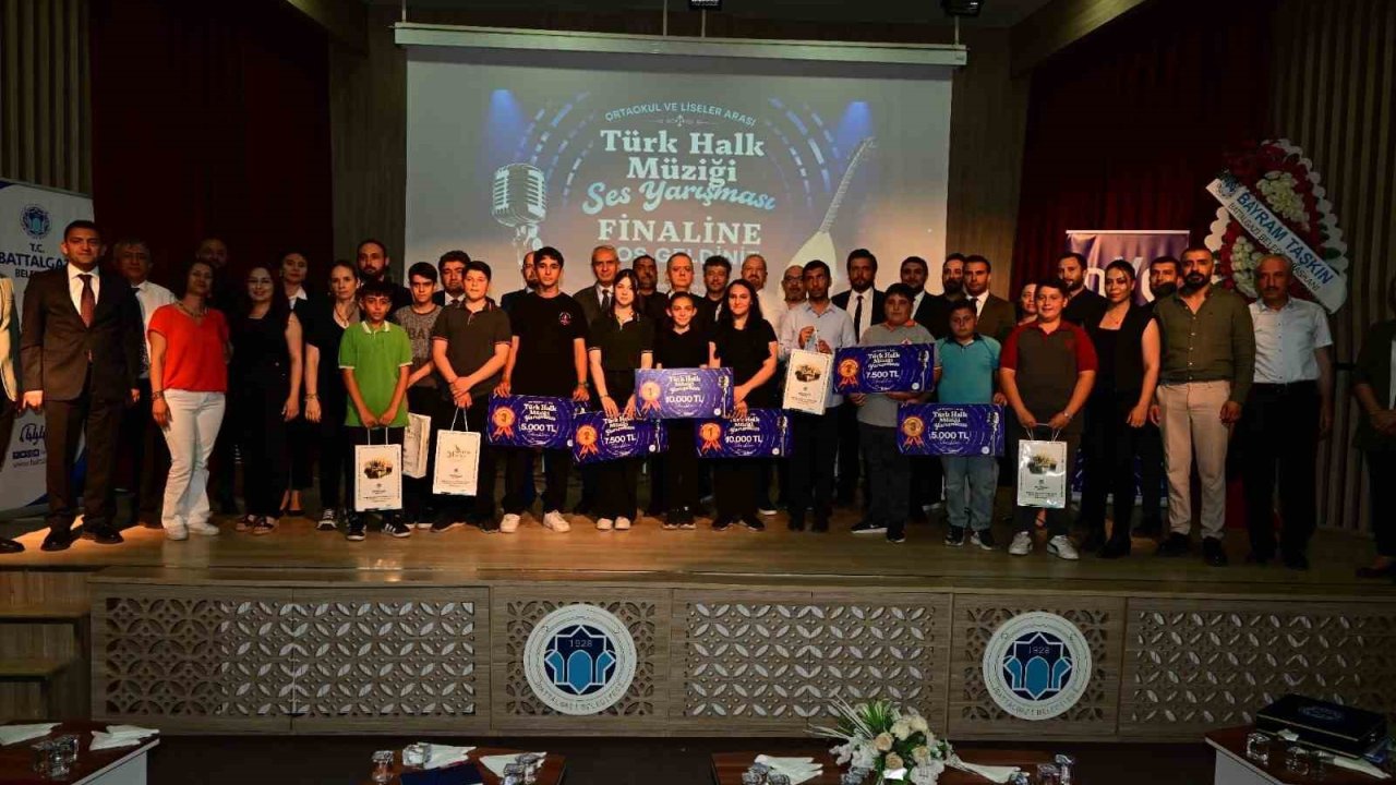 Battalgazi’de Türk Halk Müziği Yarışması’nın kazananları bel