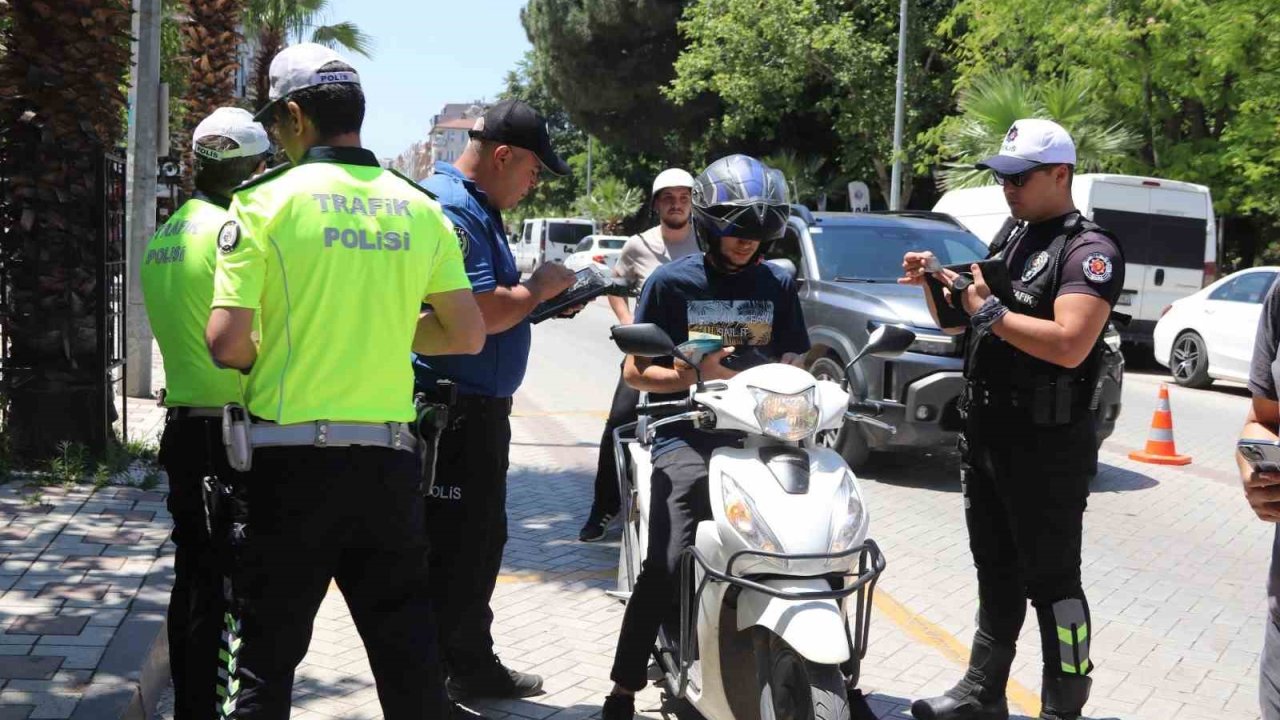 Turgutlu’da yaz aylarının gelmesiyle kask denetimleri artırıldı