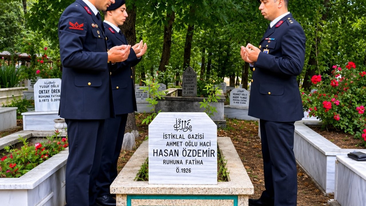 İstiklal Madalyalı gazilerin kabirleri jandarma tarafından yenileniyor