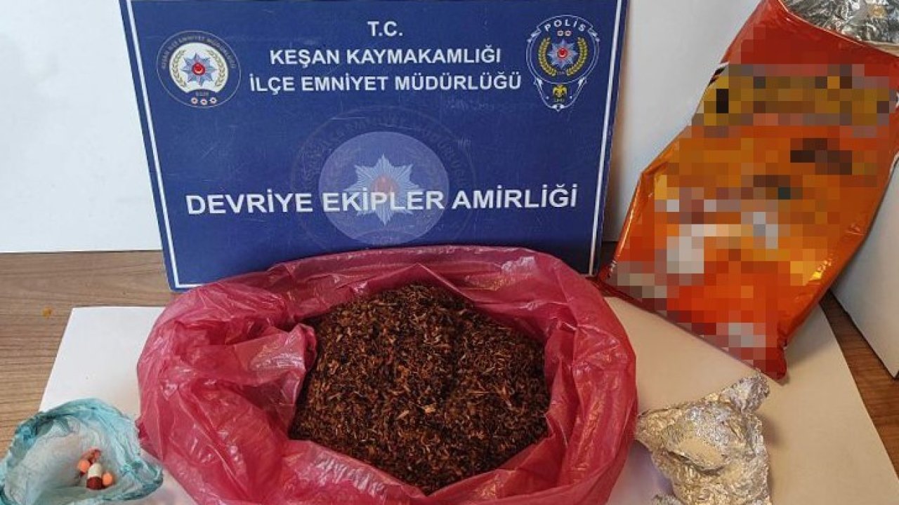 Cips paketine gizlenmiş uyuşturucuyla yakalandı