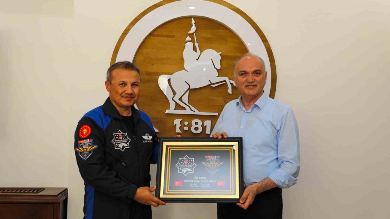 Başkan Özlü, Türkiye’nin ilk astronotunu ağırladı