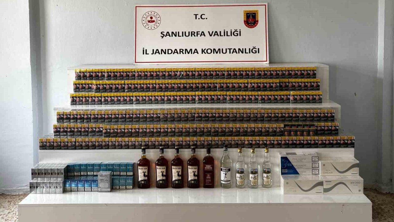 Şanlıurfa’da 2 bin 558 paket gümrük kaçağı sigara ele geçirildi