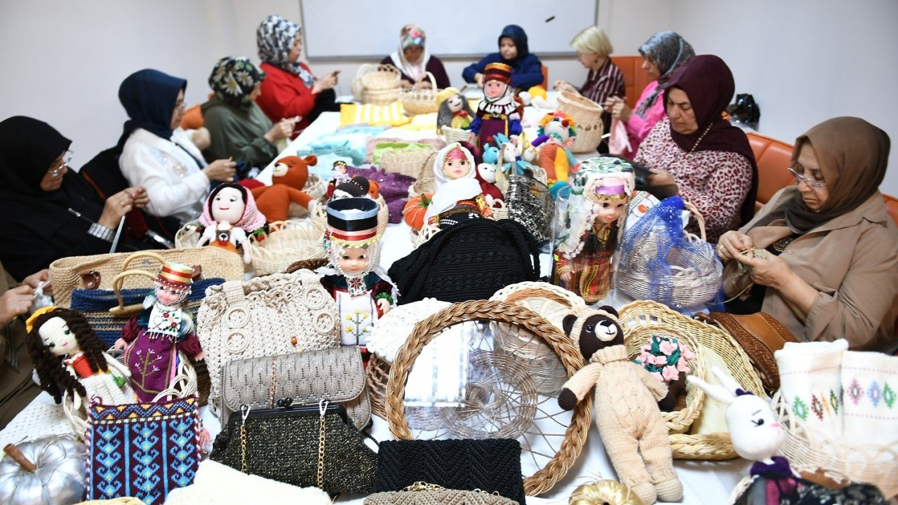 Yeşilyurt’ta el emeği ürünler ekonomiye dönüşüyor