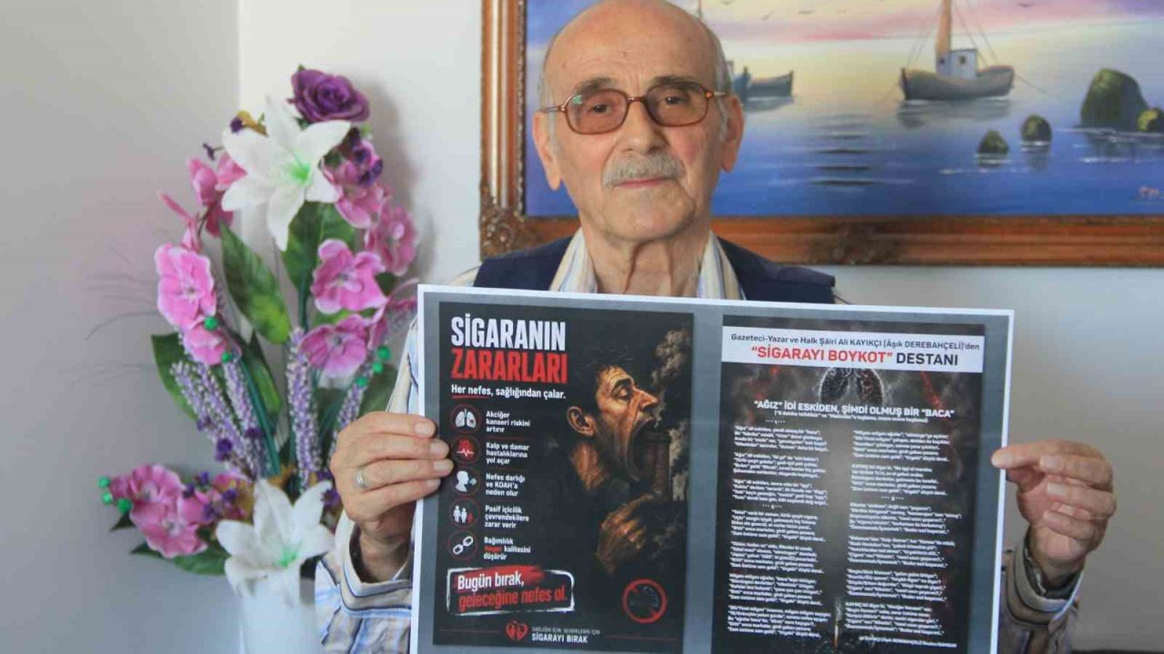 Kayıkçı’dan sigaraya karşı "mısra mısra" savaş: "Sigarayı Boykot Destanı"