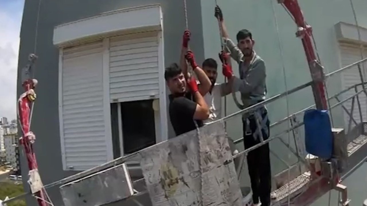 Mersin’de iskelede mahsur kalan 3 işçi kurtarıldı