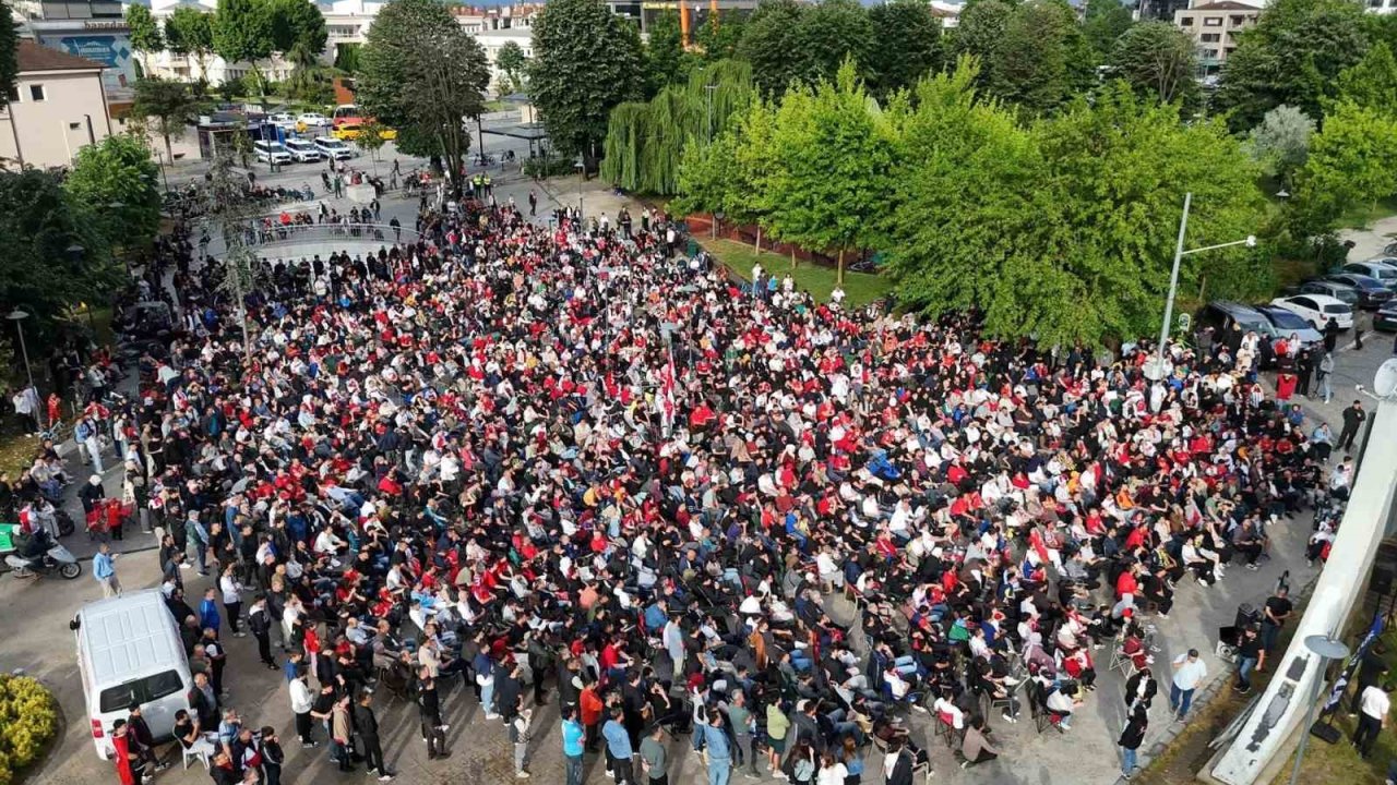 Düzce’de milli maç heyecanı