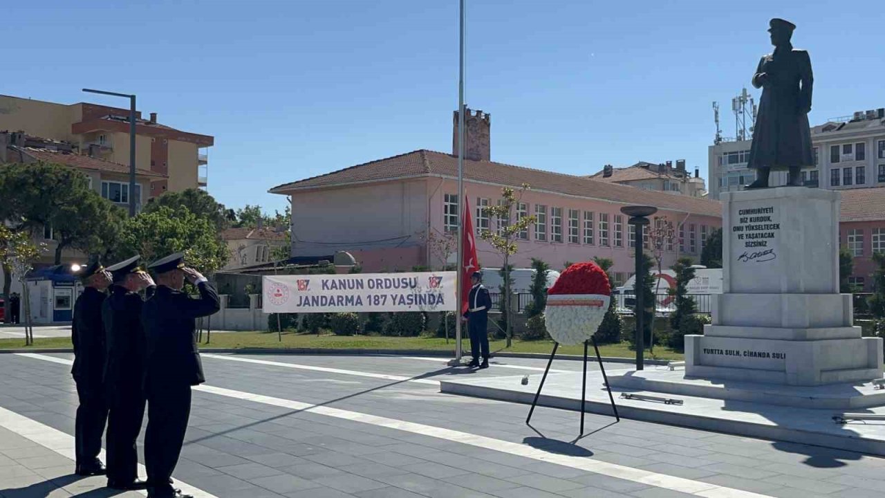 Çanakkale’de Jandarma Teşkilatı’nın 187’nci kuruluş yıl dönümü kutlandı