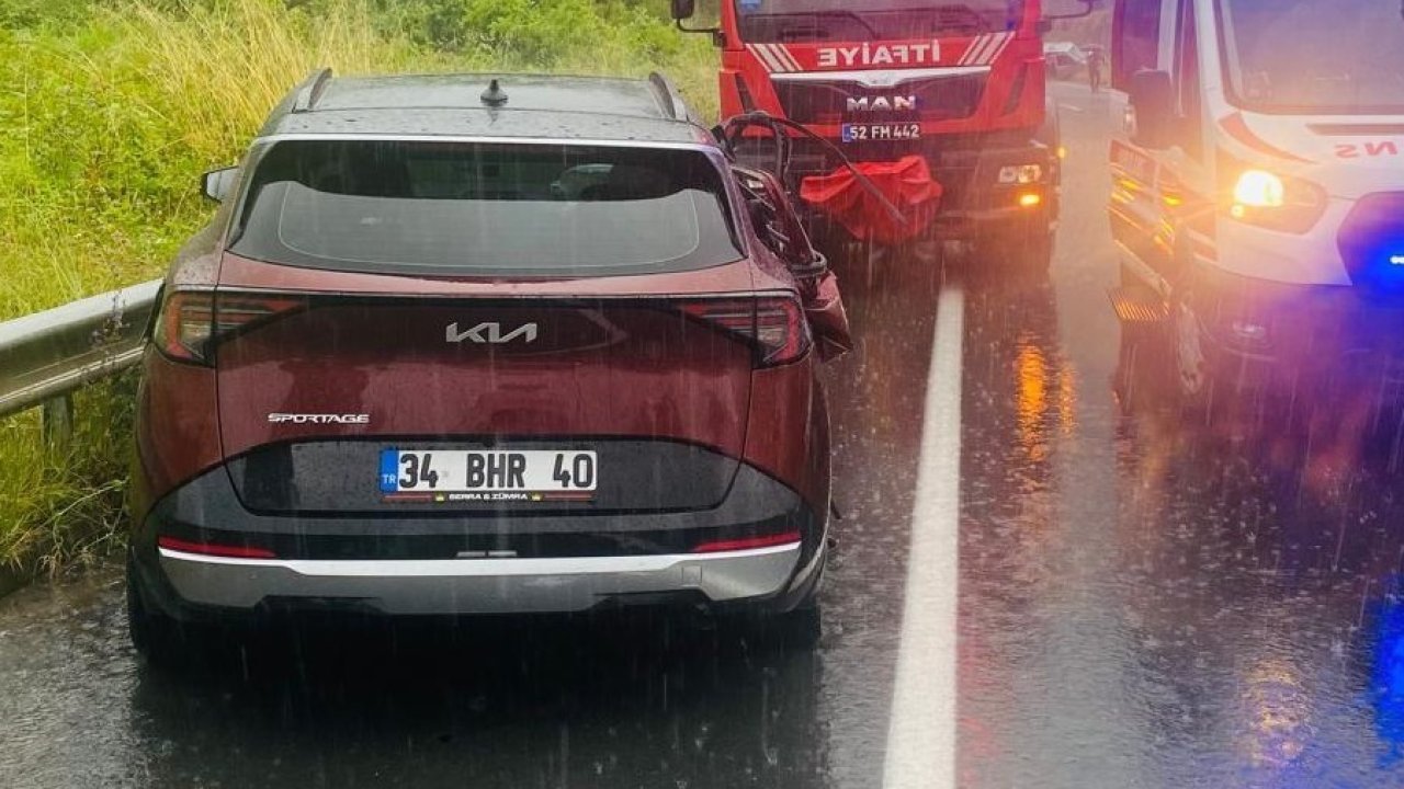 Ordu’da 3 aracın karıştığı kazada 6 kişi yaralandı