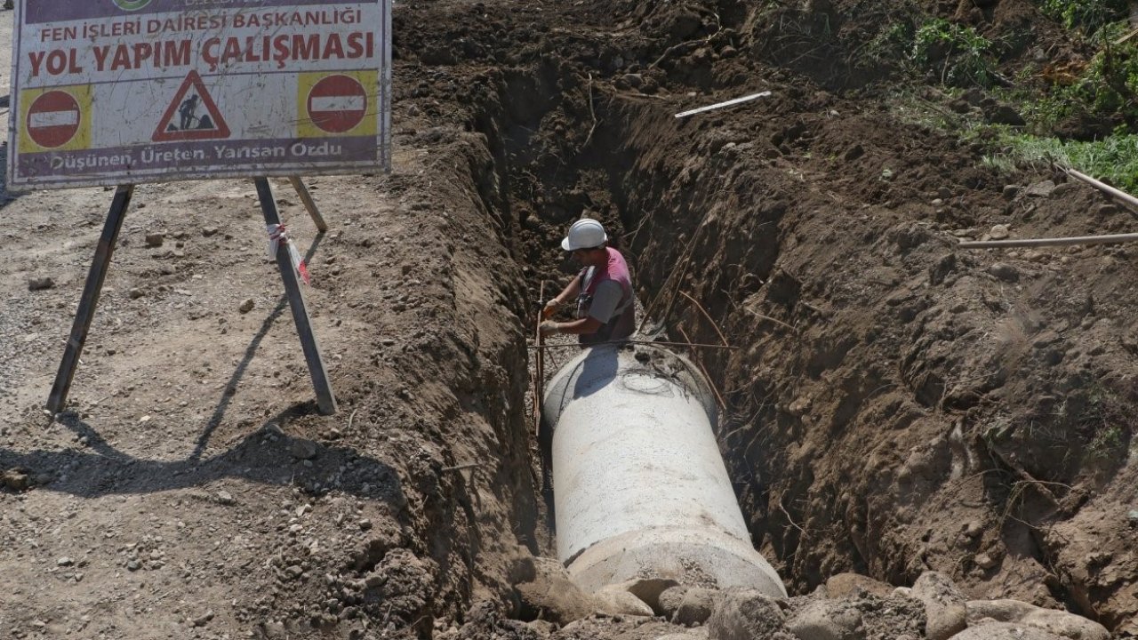 Ordu Büyükşehir, Fatsa’nın altyapısını güçlendiriyor