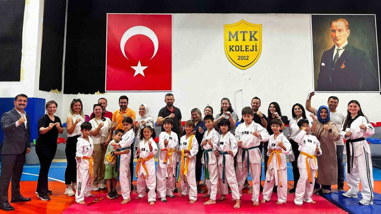 MTK Koleji’nde tekvando kuşak terfi sınavı