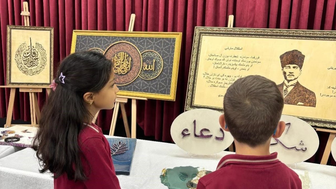 Aydıntepe’de öğrencilerin sanat ve deney çalışmaları sergilendi