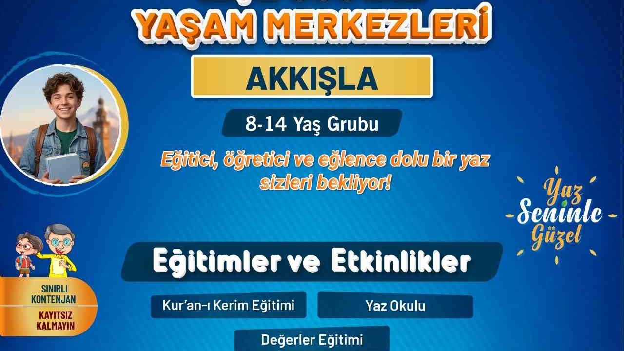 Büyükşehir KAYMEK’in ilçe sosyal yaşam merkezleri yaz okulu kayıtları başladı