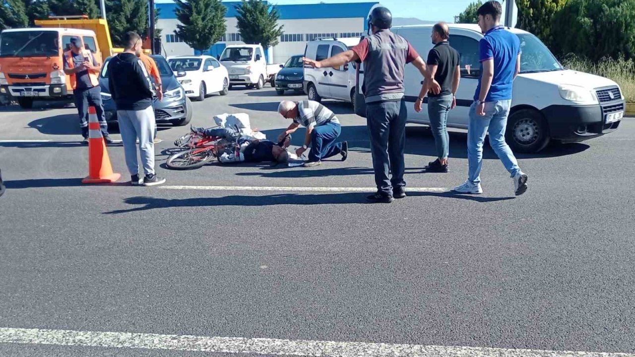 Düzce’de otomobilin çarptığı yaşlı adam yaralandı