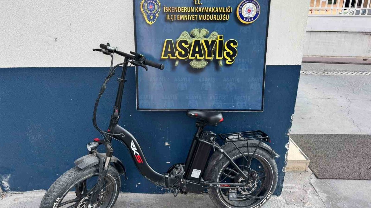 İskenderun’da elektrikli bisiklet çalan hırsızlar yakalandı