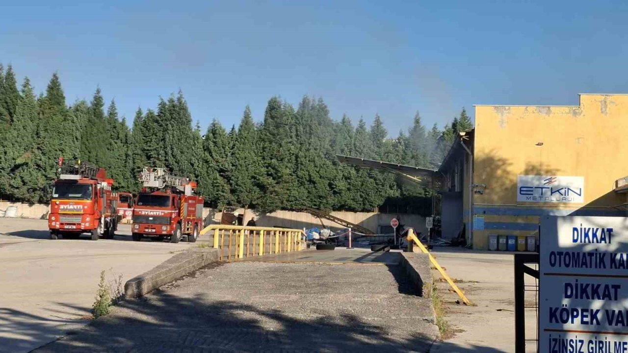 Gediz OSB’de alüminyum işleme tesisinde patlama 1’i ağır 3 yaralı