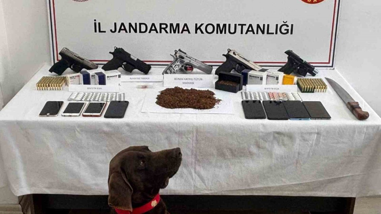 Kastamonu’da uyuşturucu ve silah operasyonu: 3 tutuklama