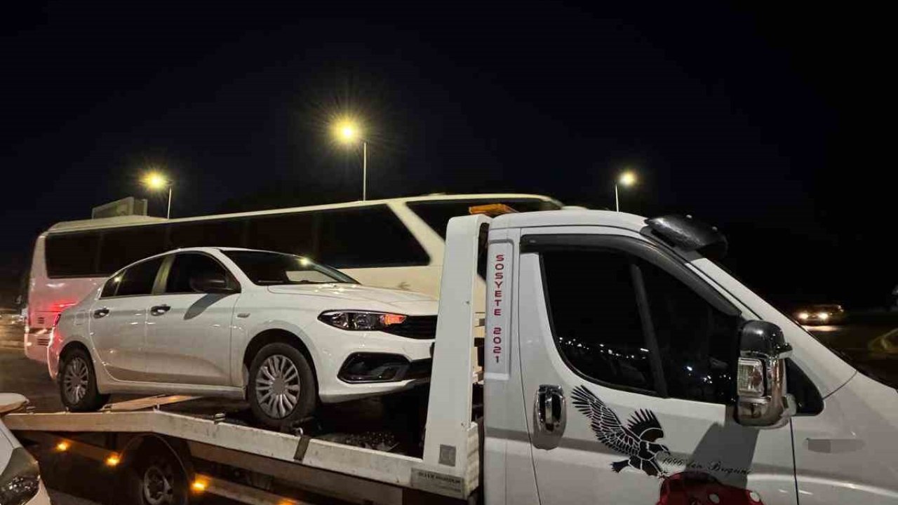 Serik’te korsan taşımacılık yapan 2 araca ceza