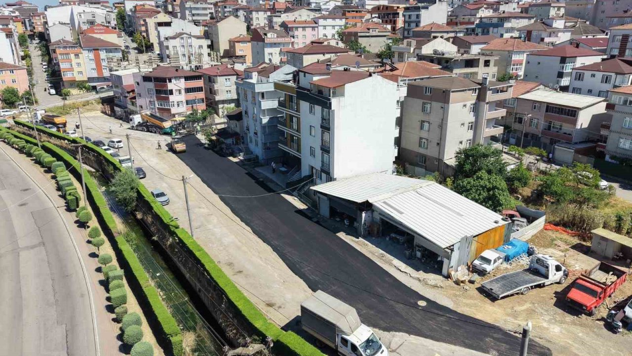 Gebze’de 3 mahalleye toplam 850 metre yeni imar yolu yapıldı