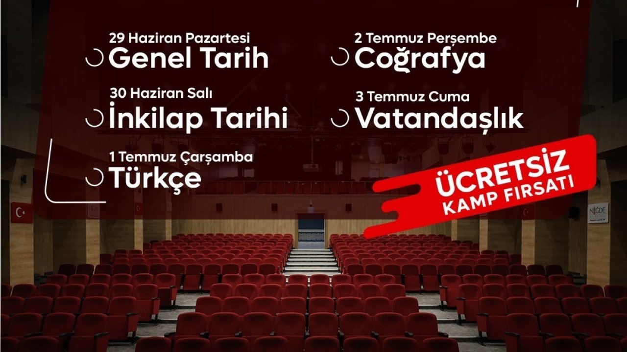 Niğde Belediyesi’nden KPSS adaylarına büyük destek