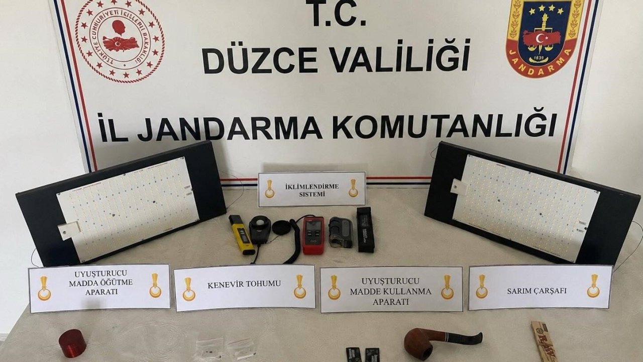 Düzce’de jandarmadan uyuşturucu operasyonu