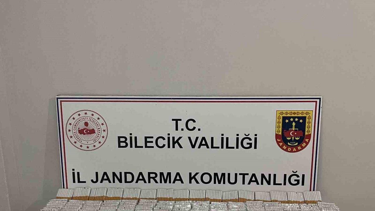 Bilecik’te 9 bin 320 adet doldurulmuş makaron ele geçirildi