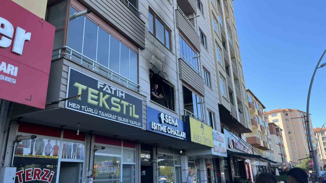 Niğde’de apartman dairesinde yangın
