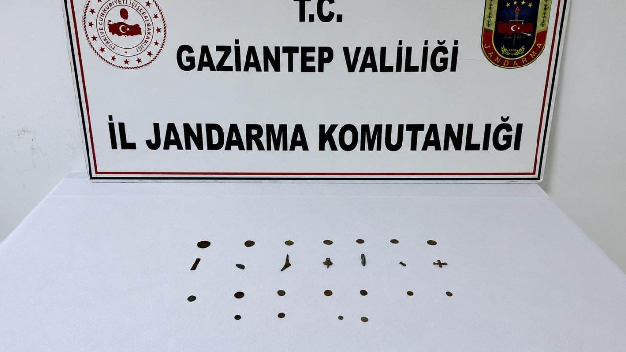 Gaziantep’te 19 adet tarihi eser sikke ele geçirildi: 1 gözaltı