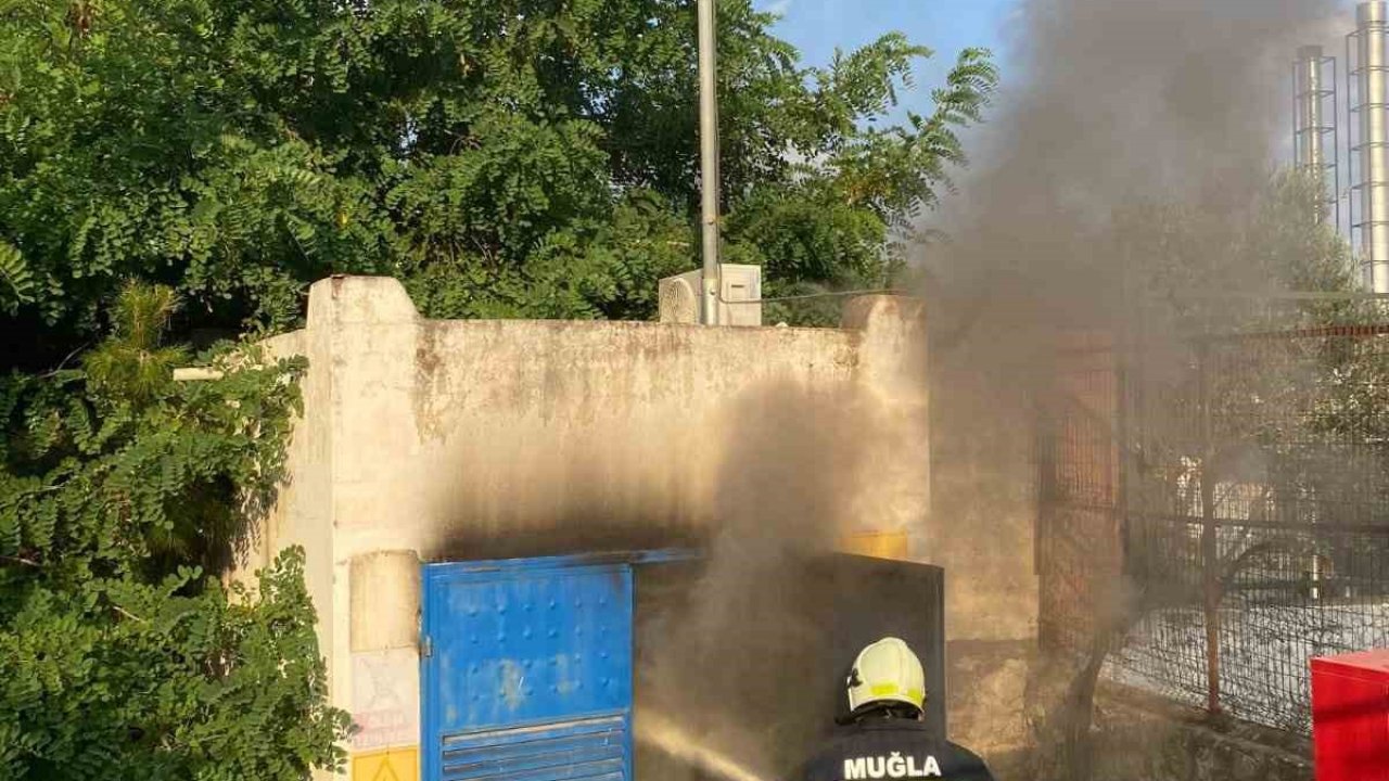 Trafo binasında çıkan yangın söndürüldü