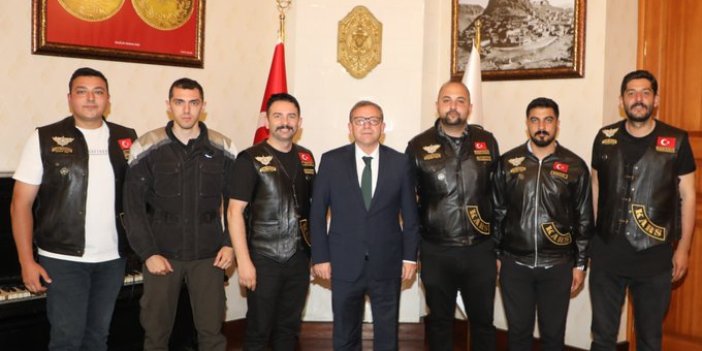 Türk Riders CC’den Vali Polat’a ziyaret