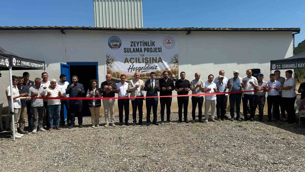 Bilecik’te 27 milyon liralık "Sulama Projesi" tamamlandı