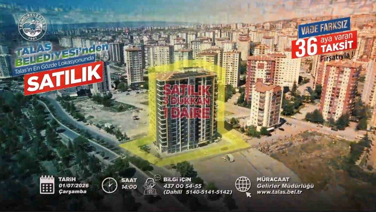 Talas’ta konut, ticaret ve villa arsa fırsatı bir arada